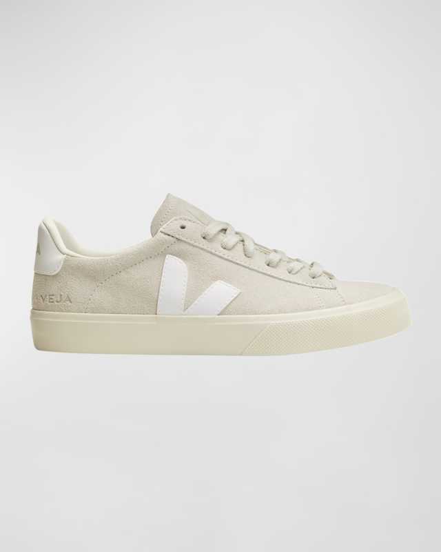 Campo Mix Leather Low-Top Sneakers